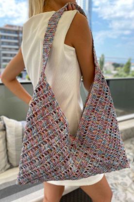 Batik Kağıt İp Zarf Model Çanta - RENKLİ - Standart resmi