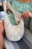 Mini Heybe Model Coton İp Çanta - EKRU - Standart resmi