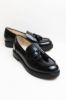 Püskül Detaylı Kalın Taban Kadın Loafer - SİYAH - 40 resmi