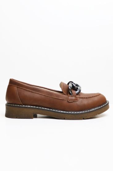 Zincir Detaylı Düz Taban Kadın Loafer - ANTRASİT - 36 resmi