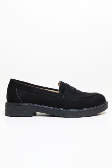 Düz Taban Süet Kadın Loafer - HAKİ - 36 resmi