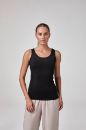 Kadın Kolsuz Sporcu Body T-Shirt Fıt Kalıp  SİYAH P2606SİYAH