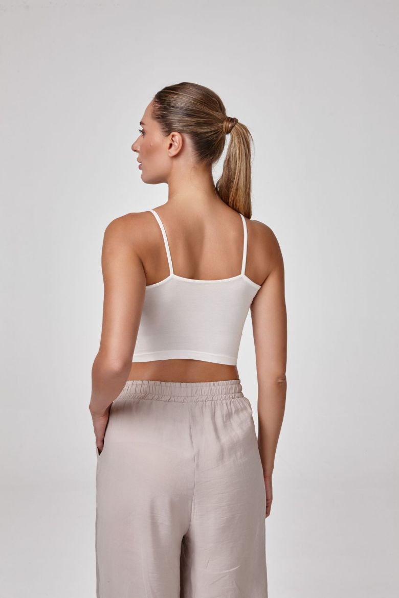 Kadın Askılı Crop Body  EKRU P2529EKRU resmi