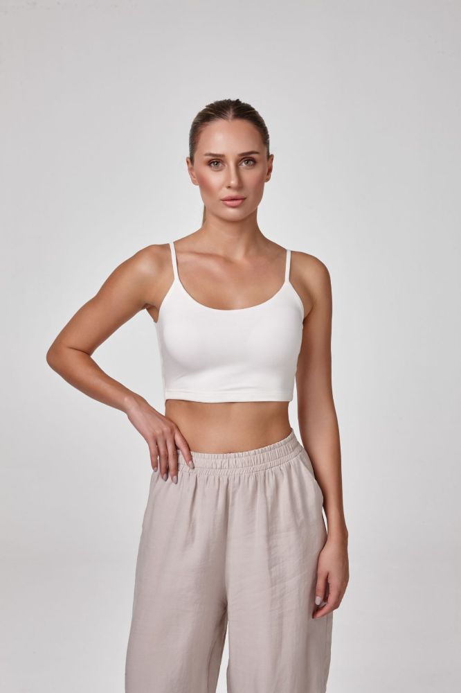 Kadın Askılı Crop Body  EKRU P2531EKRU resmi