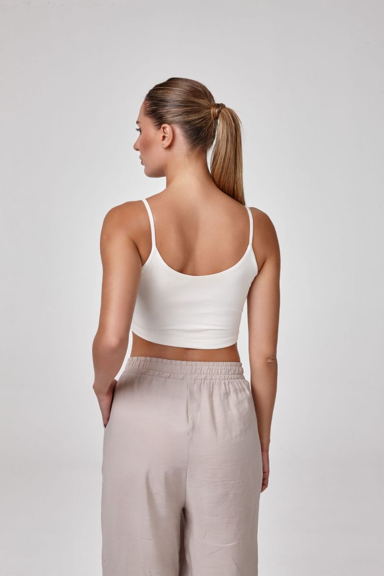 Kadın Askılı Crop Body  EKRU P2531EKRU resmi