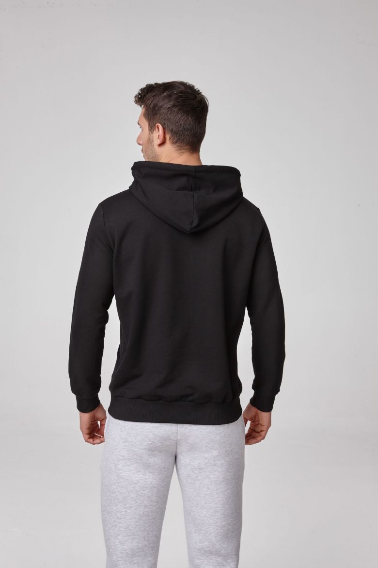Erkek Kapşonlu Sweatshirt  SİYAH P1803SİYAH resmi