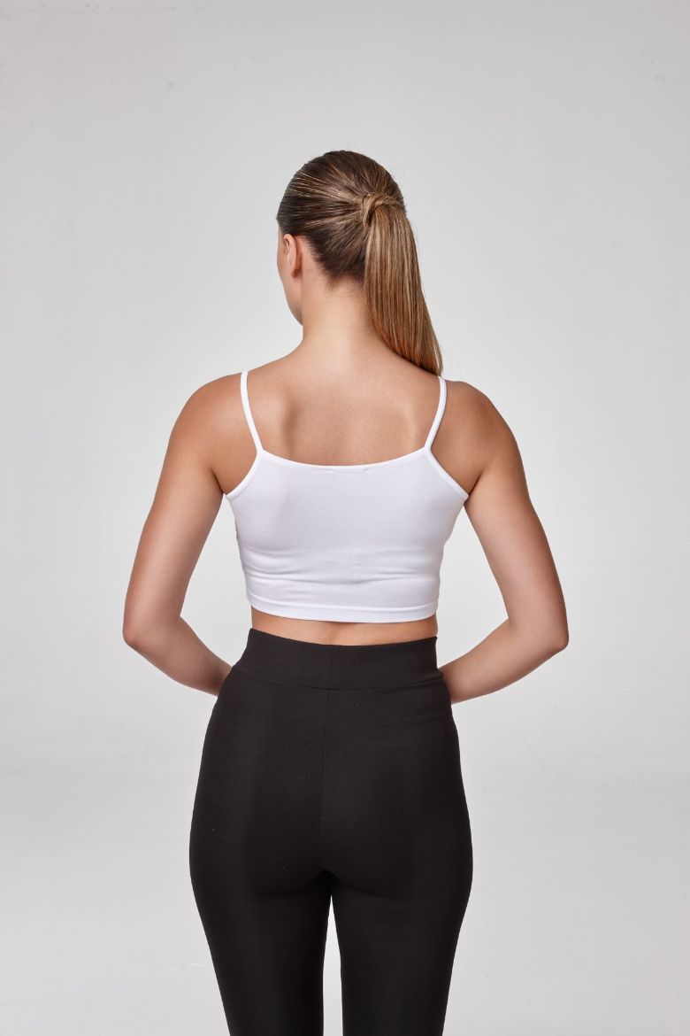 Kadın Askılı Crop Body  BEYAZ P2531BEYAZ resmi