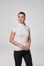 Kadın Kısa Kollu Balıkçı Body Bluz Fit Kalıp  KREM P2801KREM