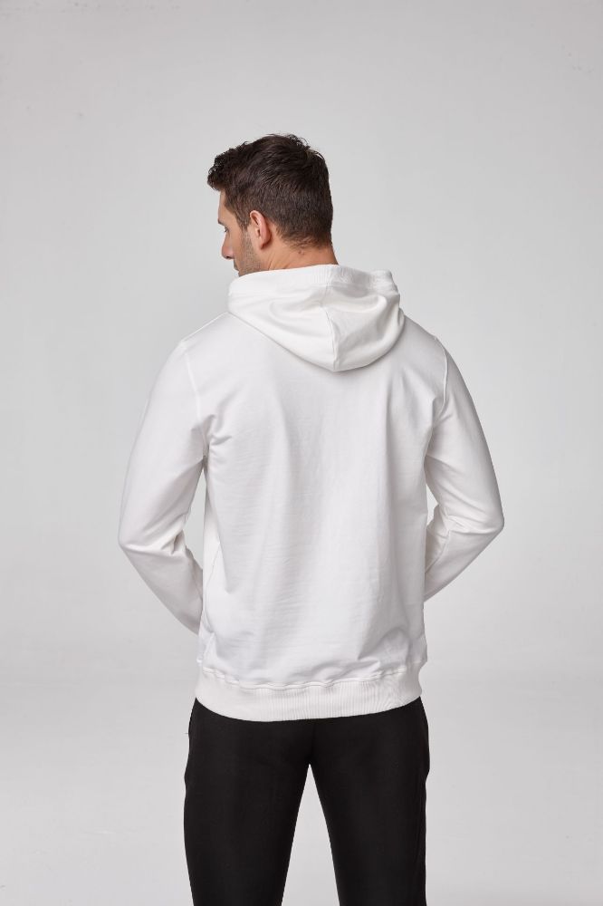Erkek Kapşonlu Sweatshirt  EKRU P1809EKRU resmi