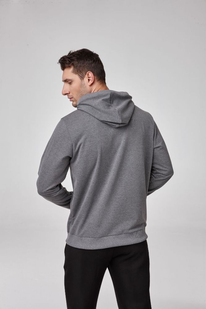 Erkek Kapşonlu Sweatshirt  ANTRASİT P1809ANTRASİT resmi