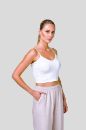 Kadın Askılı Crop Body  BEYAZ P2529BEYAZ