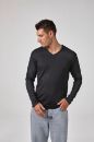 Erkek Uzun Kollu V Yaka T-Shirt  ANTRASİT P1627ANTRASİT