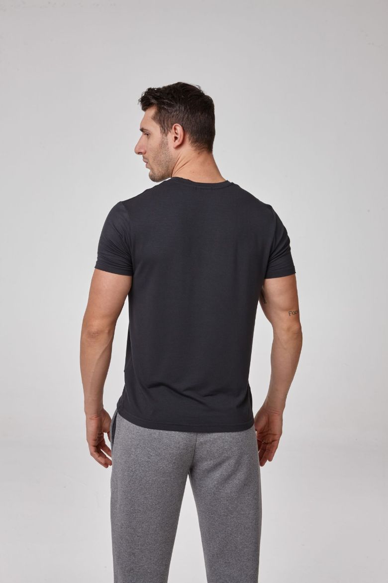 Erkek Kısa Kollu Sıfır Yaka T-Shirt  ANTRASİT P1608ANTRASİT resmi
