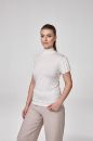 Kadın Karpuz Kol Balıkçı Body  Bluz Fit Kalıp  EKRU P2802EKRU